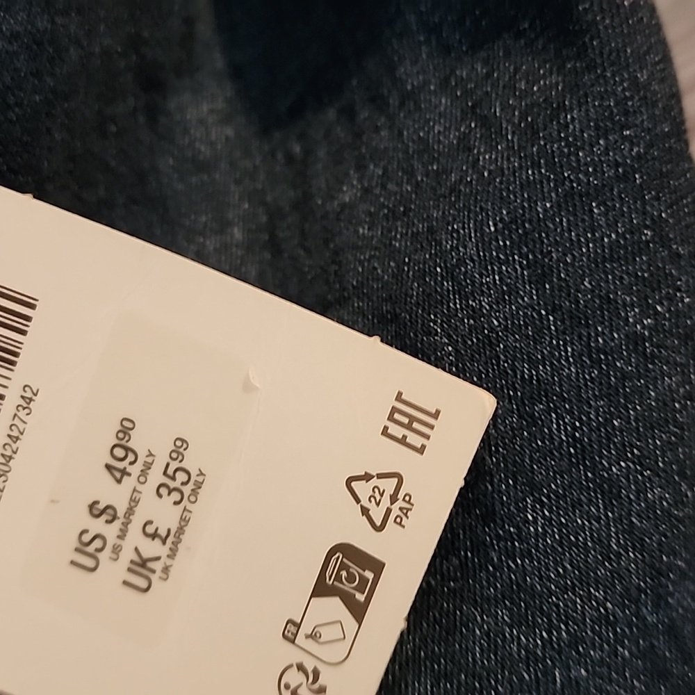 Zara Slim Fit Bootcut Mid Rise  Dark Blue Denim Jeans - Picture 11 of 11